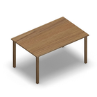 3522 - LIP Table 140x90 cm H72, oak HPL