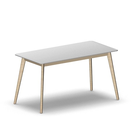 4168 - ALMA Table 140x70 cm H75, white hpl