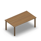 1522 - LIP Table 120x80 cm H60, oak HPL