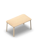 1400 - ZETA table 120x70 cm rounded h60 cm