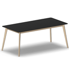 4201 - ALMA Table 180x90 cm H75, black hpl