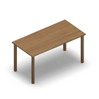 3494 - LIP Table 140x70 cm H72, oak HPL
