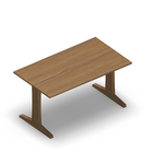 3634 - LIP Table 140x80 cm H72, oak hpl