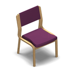 1019 - BANKETT Stackable chair without armrest