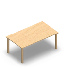 1448 - LIP Table 120x80 cm H60, birch HPL