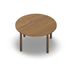 3546 - LIP Table ø120 cm H72, oak HPL