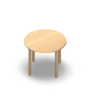 3536 - LIP Table ø90 cm H72, birch HPL