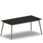 4289 - ALMA Table 180x90 cm H75, black hpl