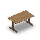 3590 - LIP Table 120x70 cm H60, oak hpl