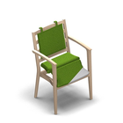 2677 - Nexus Multi Stablestol med armlen med ryggpute, med avtagbar setetrekk, bjørk