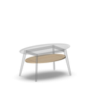 4673 - ALMA shelf for table 125x70 cm, match HPL