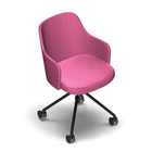 4654 - Alma Chair with steel legs with wheels