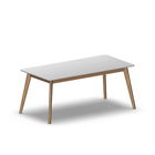 4112 - ALMA Table 140x70 cm H60, white HPL