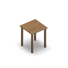 3482 - LIP Table 60x60 cm H72, oak HPL
