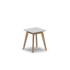 4096 - ALMA Table 50x50 cm H60, white HPL