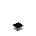 3327 - Darwin table 64x64 cm, H36, black hpl