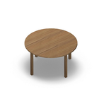 1531 - LIP Table ø110 cm H60, oak HPL
