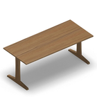 3638 - LIP Table 180x80 cm H72, oak hpl