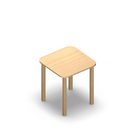 3556 - LIP Table 65x65 cm rounded H72, birch HPL