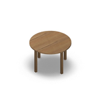 1530 - LIP Table ø90 cm H60, oak HPL