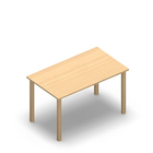 3488 - LIP Table 120x70 cm H72, birch HPL