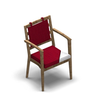 2736 - Nexus Stablestol med armlen, med ryggpute, med avtagbar setetrekk, eik