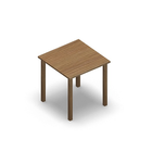 3486 - LIP Table 70x70 cm H72, oak HPL