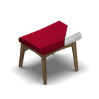 2660 - NEXUS Stool with removable seat cover, fixed