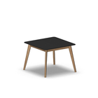4117 - ALMA Table 80x80 cm H60, black HPL