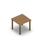 1517 - LIP Table 70x70 cm H60, oak HPL