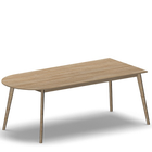 4327 - ALMA Table 200x90 cm with arc H75, oak hpl