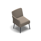 3713- MEET chair with backrest and left armrest