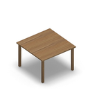 1524 - LIP Table 90x90 cm H60, oak HPL