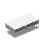 3433 - PIVOT table 130x65 cm, white hpl