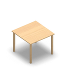 3512 - LIP Table 90x90 cm H72, birch HPL