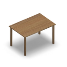 3502 - LIP Table 120x80 cm H72, oak HPL