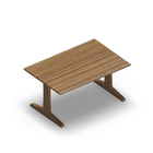3598 - LIP Table 120x80 cm H60, oak hpl