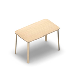 1660 - ZETA table 120x70 cm rounded h75 cm