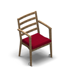 2739 - NEXUS Stackable chair with armrests with wheels