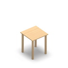 3480 - LIP Table 60x60 cm H72, birch HPL