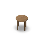 1528 - LIP Table ø60 cm H60, oak HPL