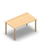 3504 - LIP Table 120x80 cm H72, birch HPL