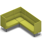 3873 - Mine 2 seater - corner - 3 seater with high back with armrests