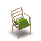 1719 - Nexus Multi Stablestol med armlen, bjørk