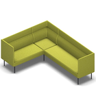 3852 - Mine 2 seater - corner - 3 seater with medium back with armrests