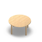 1457 - LIP Table ø110 cm H60, birch HPL