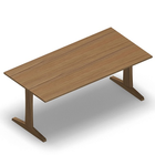 3650 - LIP Table 180x90 cm H72, oak hpl