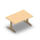 3596 - LIP Table 120x80 cm H60, birch hpl
