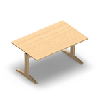 3644 - LIP Table 140x90 cm H72, birch hpl