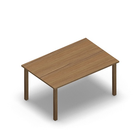 1521 - LIP Table 120x80 cm H60, oak HPL